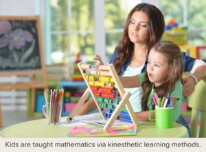 Boston education acquaints young children (ages 7 to 10) to mathematics via kinesthetic learning methods