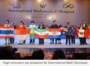 High schoolers are prepared for International Math Olympiads.